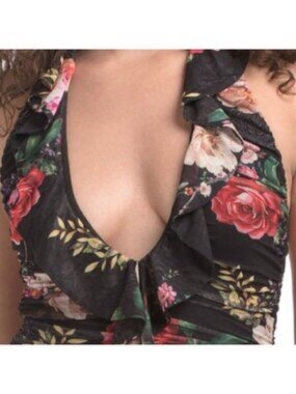 AFRM Odessa Ruffle Front Mini Dress - Picture 3 of 5
